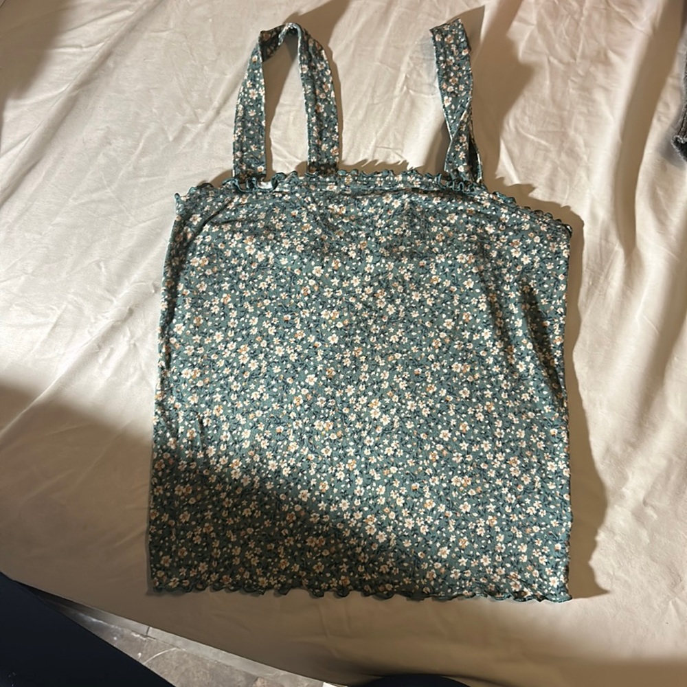 Light green American eagle top